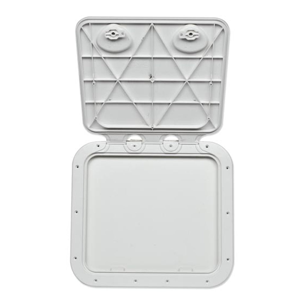 Sportello bianco in ass resistente calpestabile mm 463x517 per barca gommone ral 9003