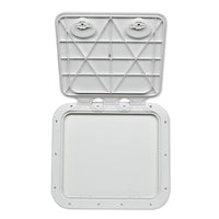 Sportello bianco in ass resistente calpestabile mm 463x517 per barca gommone ral 9003