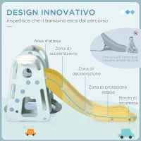Set da Gioco 5 Anni max con Altalena per Bambini, Scivolo per Bambini, Canestro Basket e Scaletta, in HDPE e PP