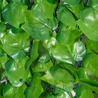 Rotolo di Siepe Finta per Balcone e Giardino in PE, Siepe Artificiale con Foglie di Edera Verdi 300x100cm