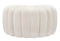 Pouf Shell Crema cm 80X54X42