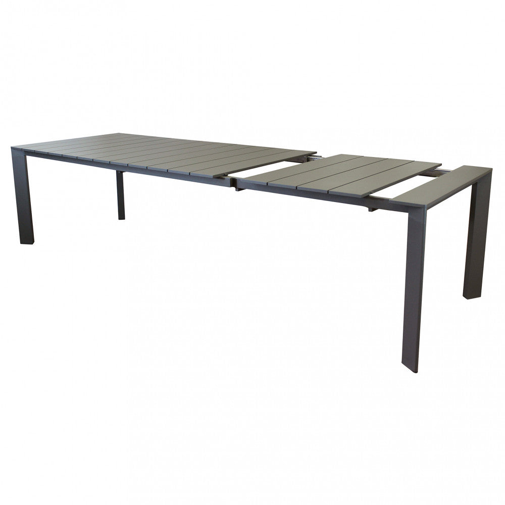 Tavolo Alluminio Taupe Sacramento 165/215X85 Cm