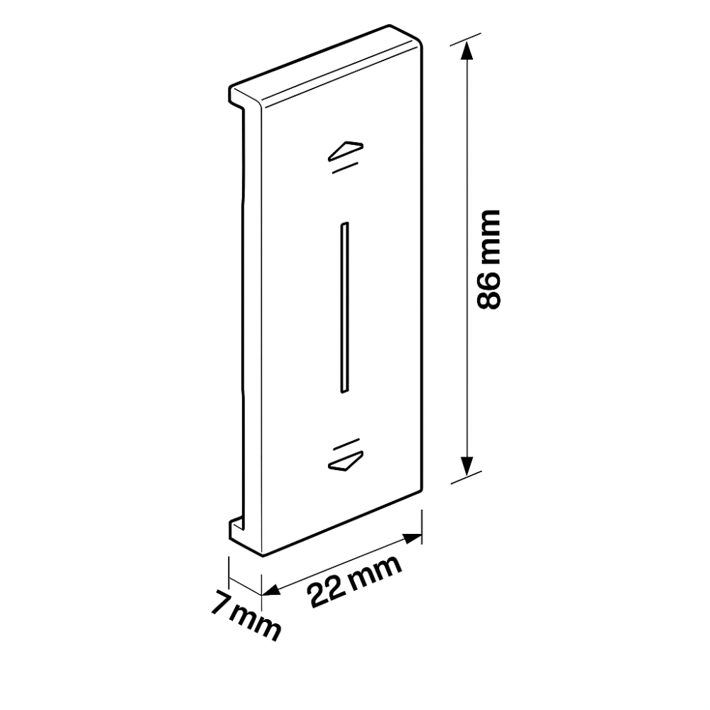 Bticino living now cover illuminabile 1 modulo per pulsanti e tapparelle *** colore bianco, confezione 1