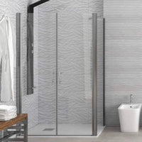 Box Doccia Saloon Apertura Interna Esterna e Lato Fisso H190 6mm - 70x75