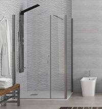 Box Doccia H190 Anta Battente Cristallo 6mm - 70x110 - Ingresso 75 - Antina 31