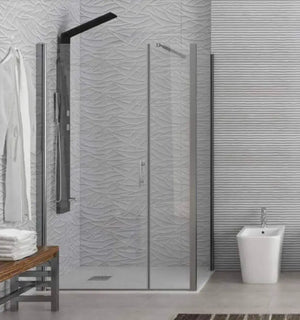 Box Doccia H190 Anta Battente Cristallo 6mm - 70x100 - Ingresso 65 - Antina 31