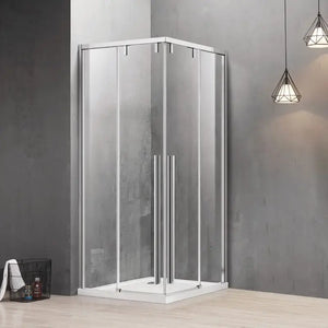 Box Doccia Soft-Close H200 Doppia Scorrevole 8mm Trasparente Anticalcare - 79,5x119,5