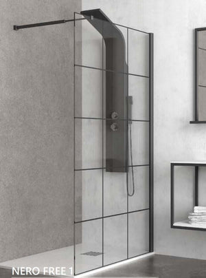 Parete Walk In A Libro H190cm Trasparente 6mm S7 - 58 cm