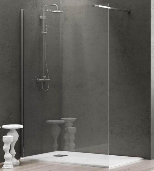 Parete Walkin H200cm Cristallo Trasparente 8mm Anticalcare - 70 cm