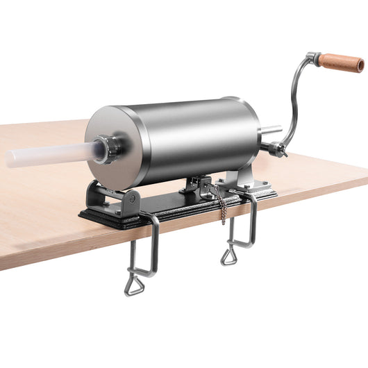 3kg Macchina insaccatrice per salsicce in acciaio inox con 4 tubi di riempimento, Insaccatrice manuale casa-Macchine da cucina