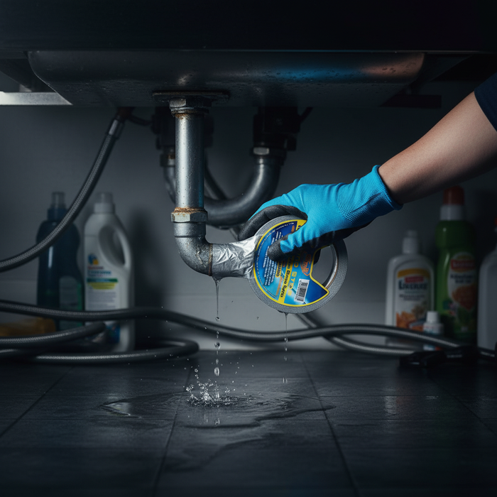 Nastro stop argento rinforzato multiuso impermeabile 25 m x 50 mm