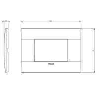 Vimar 19653 placca classica arkè 3 moduli in tecnopolimero