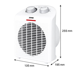Termo ventilatore elettrico zephir ztrm5 2000w con termostato