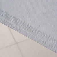 Set 4 Sedie da Giardino Impilabili e Salvaspazio con Braccioli in Metallo e Tessuto a Rete, Grigio