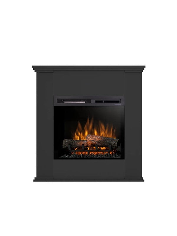 Caminetto Elettrico da pavimento A Libera Installazione A LED 23' Nero - KELIA