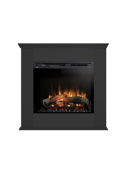 Caminetto Elettrico da pavimento A Libera Installazione A LED 28' Nero - KELIA