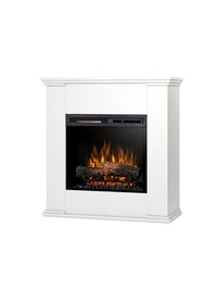 Caminetto Elettrico da pavimento A Libera Installazione A LED 23' Bianco - KELIA