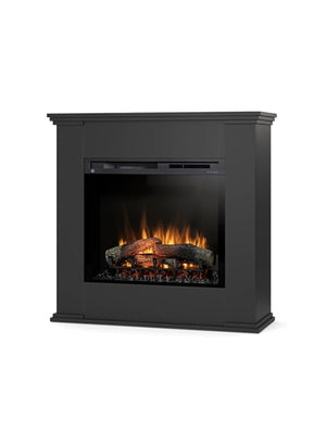 Caminetto Elettrico da pavimento A Libera Installazione A LED 28' Nero - KELIA