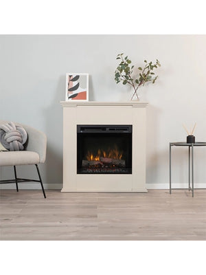 Caminetto Elettrico da pavimento A Libera Installazione A LED 23' Beige - KELIA