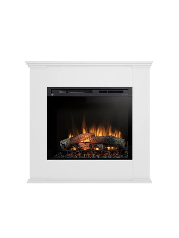 Caminetto Elettrico da pavimento A Libera Installazione A LED 28' Bianco - KELIA