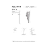 Orinatoio a Terra Kerasan "Aquatech" Bianco Lucido