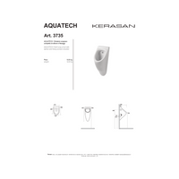 Orinatoio Sospeso Kerasan "Aquatech" Bianco Lucido