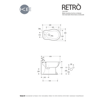 Coppia Di Sanitari Tradizionale Kerasan Da Terra Filo Muro Bianco Lucido