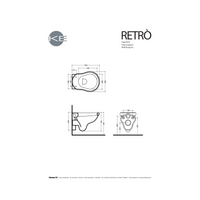 Coppia Di Sanitari Kerasan Sospesi Bianco Lucido "Retrò"