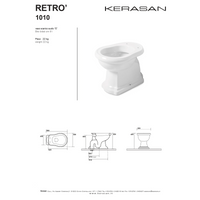 Wc Da Terra Tradizionale Kerasan Bianco Lucido "Retrò"