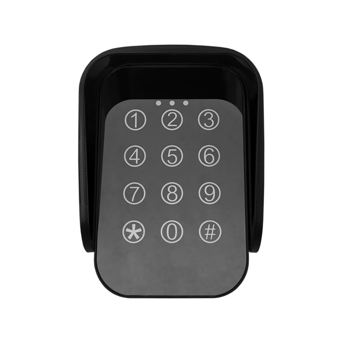 Tastiera wireless per l'apertura del cancello a battente Control Pad digitale con cicalino retroilluminato Blocco di sicurezza Distanza di controllo di 50 metri Kit di montaggio a parete GRATUITO Indicatori LED 120 mm H x 91 mm L x 78 mm P