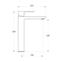 Miscelatore rubinetto oceania per lavabo con bocca alta in ottone bianco opaco *** confezione 1