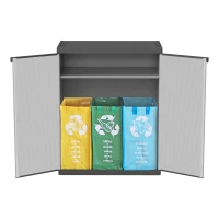 MONGARDI Armadietto per la Raccolta Differenziata (Interno/Esterno) 68x40x85