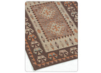 Tappeto Da Camera E Salotto Disegno Kilim - 85x150 cm - Marrone