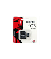 Kingston Micro Sd 4 Gb Microsd Classe 4 Sdhc Scheda Di Memoria Card Smartphone         