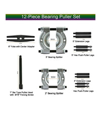 Kit 10 Pezzi Separatore Dislocatore Estrattore Cuscinetti 75-105 Mm         