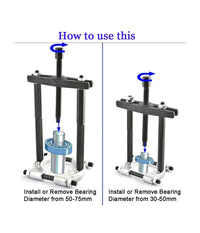 Kit 10 Pezzi Separatore Dislocatore Estrattore Cuscinetti 75-105 Mm         