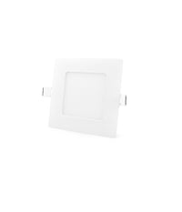 Kit 10 Plafoniere Faretti Led Tondo O Quadrato Da Incasso Con Alette 6w  -bianco Caldo  Quadrato    -