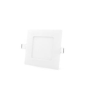 Kit 10 Plafoniere Faretti Led Tondo O Quadrato Da Incasso Con Alette 6w  -bianco Caldo  Quadrato    -