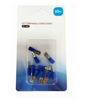 Kit 10 Terminali Capicorda Connettori Preisolati Cavi Elettrici Frd2-250 Xc-1067         