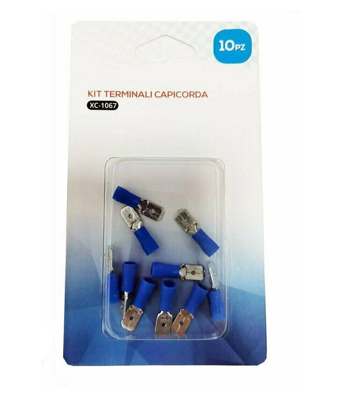 Kit 10 Terminali Capicorda Connettori Preisolati Cavi Elettrici Frd2-250 Xc-1067         