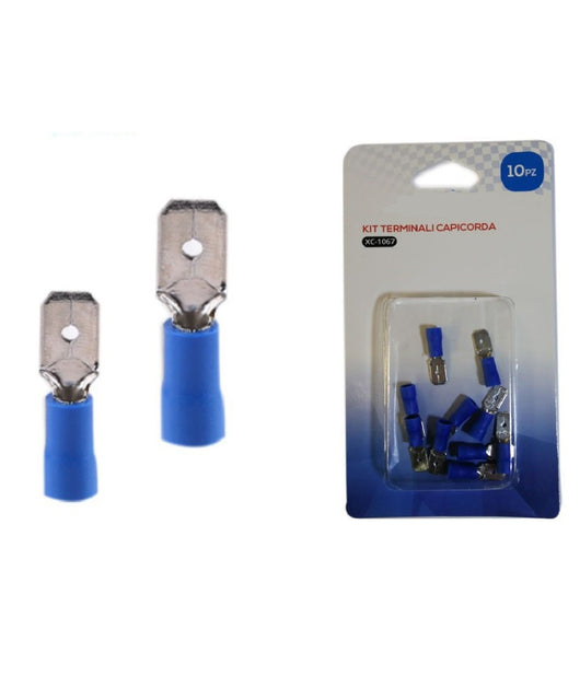 Kit 10 Terminali Capicorda Connettori Preisolati Cavi Elettrici Frd2-250 Xc-1067         