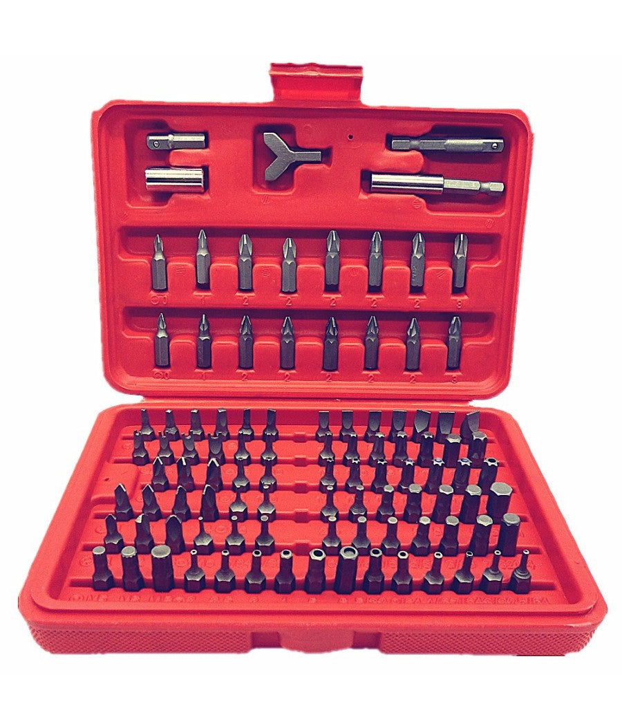 Kit 100 Inserti Per Cacciavite Avvitatore A Batteria In Valigetta         