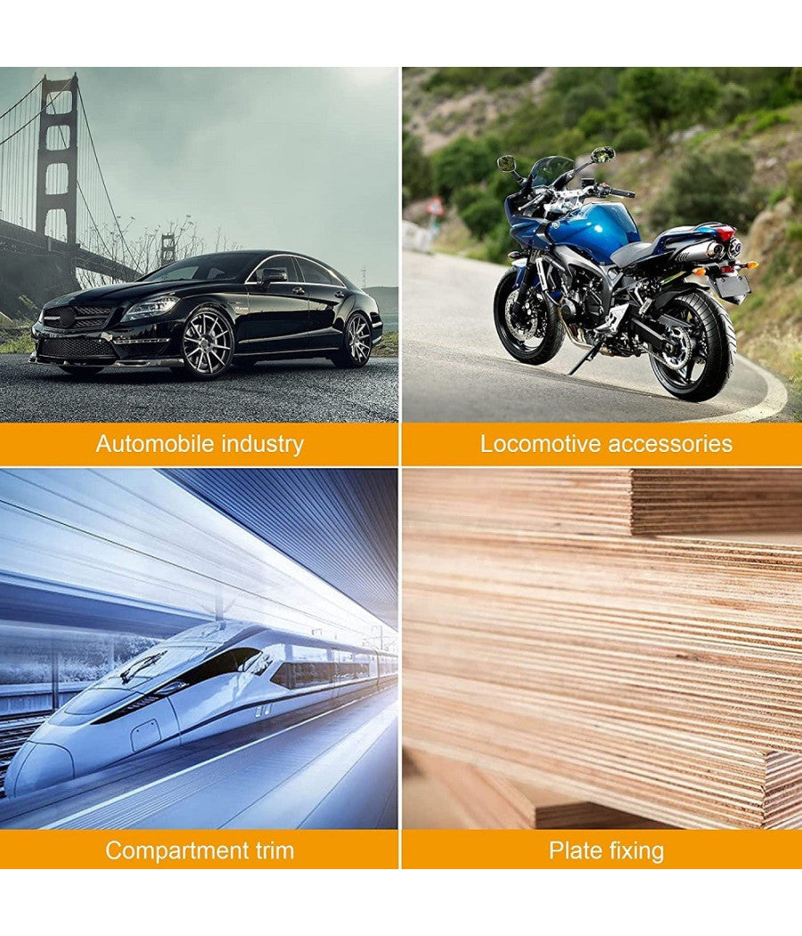 Kit 100pz Rivetti In Plastica Clip Viti Per Interni Auto Pannello Paraurti Porta         