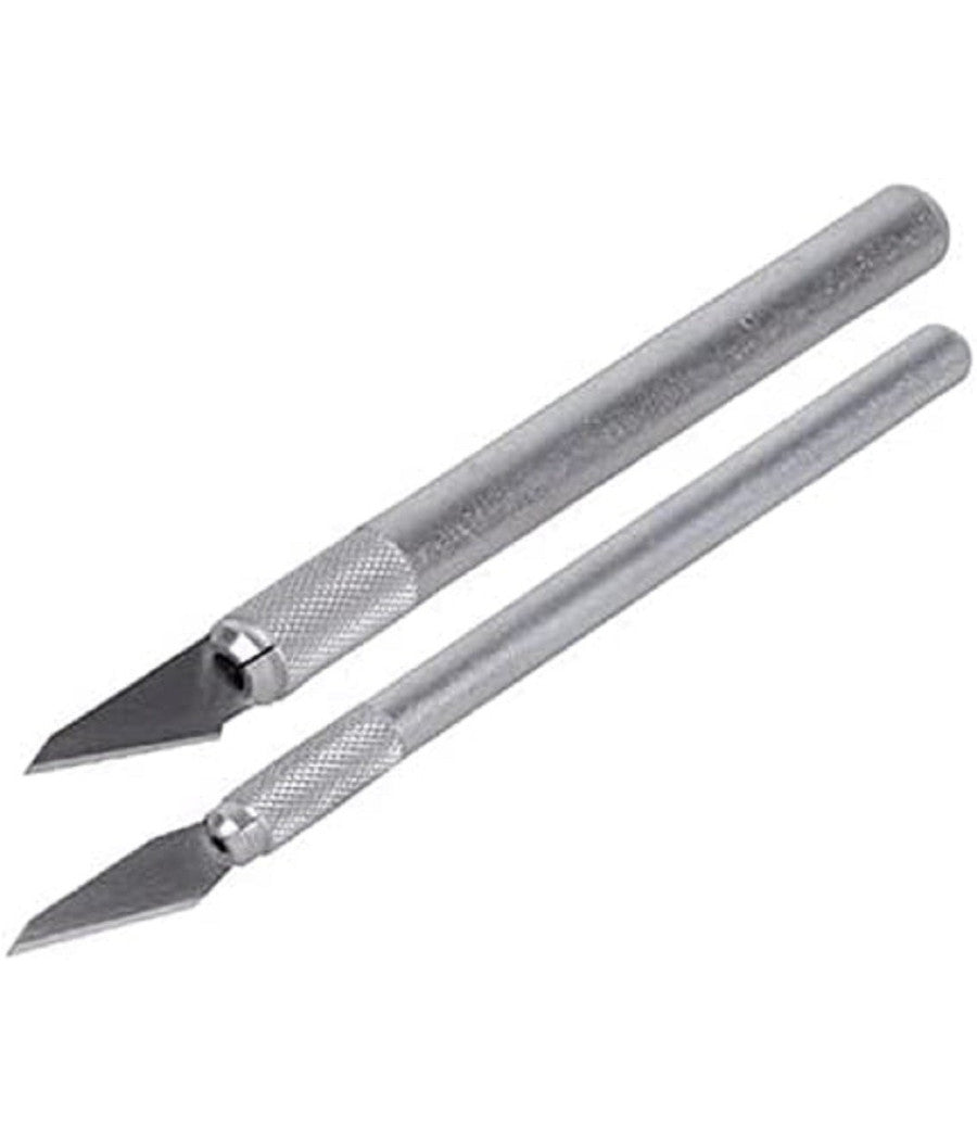 Kit 10pz Bisturi Tagliabalsa Taglio Coltello Precisione Incisione 2 Manici 92200         