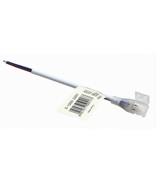 Kit 10pz Connettore Alimentazione Flessibile Strip Led 220v 8mm 3535 S-120d-220v         