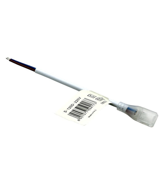 Kit 10pz Connettore Alimentazione Flessibile Strip Led 220v 8mm 3535 S-120d-220v         