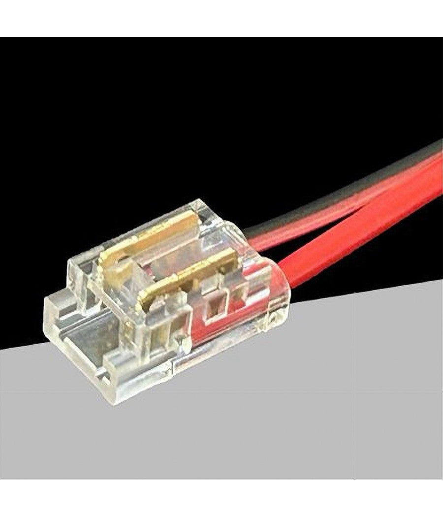 Kit 10pz Connettore Alimentazione Striscia Strip Led 2 Pin 5 Mm Cob Smd Cn5mm-cv         