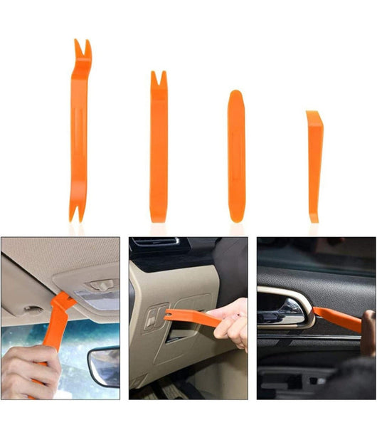 Kit 10pz Strumento Rimozione Smontaggio Pannelli Auto Autoradio Porta Cruscotto         