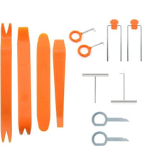 Kit 10pz Strumento Rimozione Smontaggio Pannelli Auto Autoradio Porta Cruscotto         