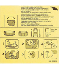 Trade Shop - Kit 10pz Toppe Di Riparazione Autoadesive Per Piscine Resistenti All'acqua 62091 -
